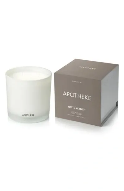 Apotheke White Vetiver 3-wick Candle In No Color