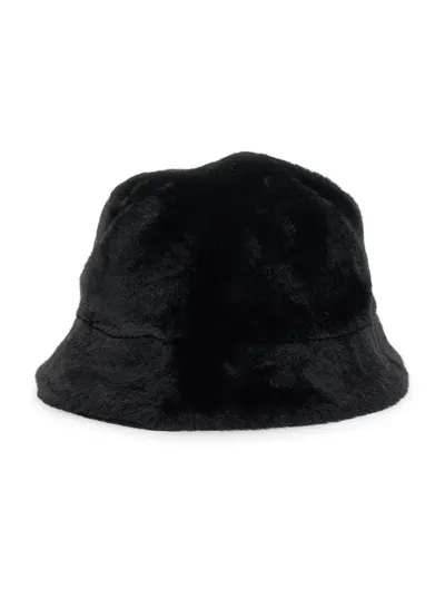 Apparis Faux-fur Bucket Hat In Black