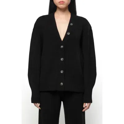 Apparis Anderson Rib Cardigan In Black