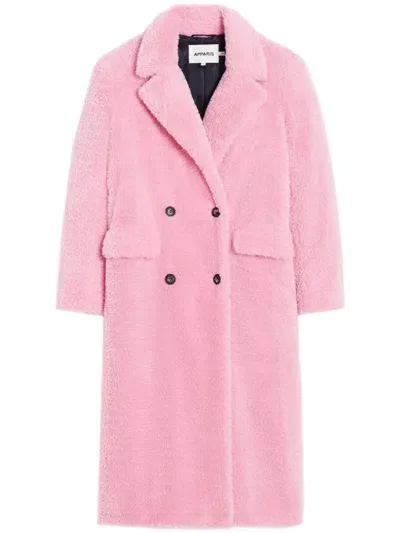 Apparis Astrid Faux-fur Coat In Pink