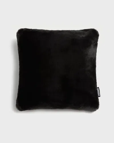 Apparis Brenn Faux Fur Pillowcase In Black