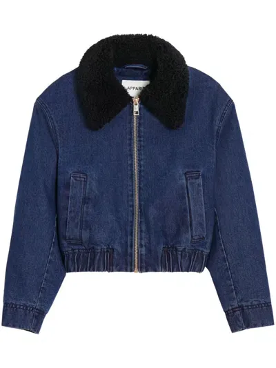 Apparis Carine Bomber Jacket In Blue