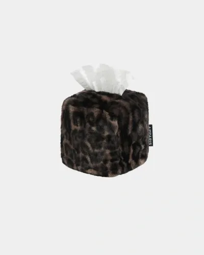 Apparis Davey Dark Leopard Tissue Box Cover Dark Leopard In Brown