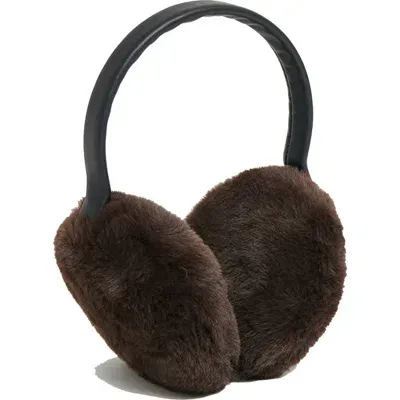 Apparis Esme Faux Fur Earmuffs In Brown