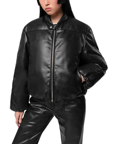 Apparis Gigi Padded Bomber Jacket In Noir