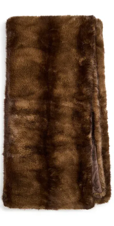 Apparis Jumbo Brady Mink Blanket Mink