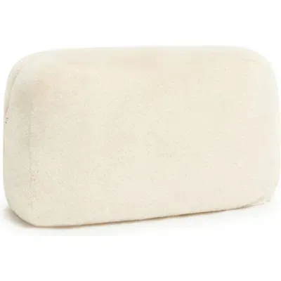 Apparis Jumbo Noor Faux Fur Pouch In Latte