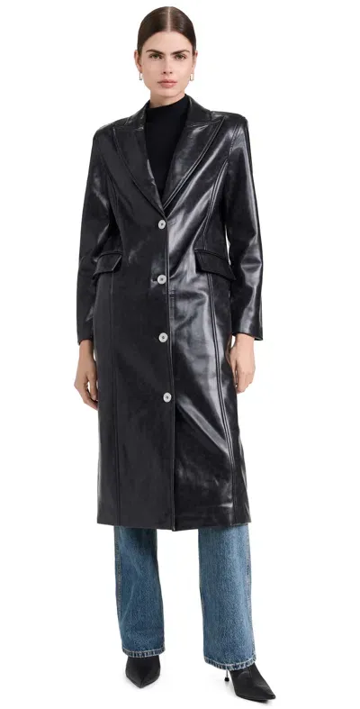 Apparis Lauren Overcoat Noir