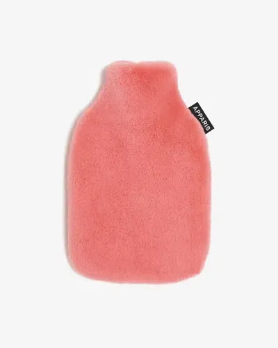 Apparis Meena Geranium Hot Water Bottle In Pink