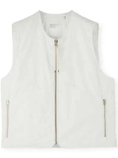 Applied Art Forms Am2-1c Cotton-canvas Gilet In White