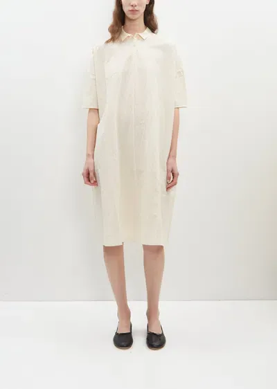 Apuntob Cotton Linen Shirt Dress In Natural