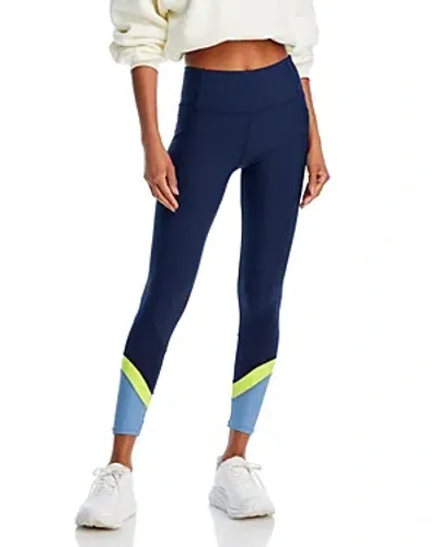 Aqua Athletic Mesh Colorblock Leggings - Exclusive In Myth