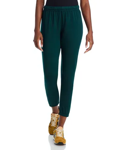 Aqua Avery Cropped Sweatpants - Exclusive In Evergreen