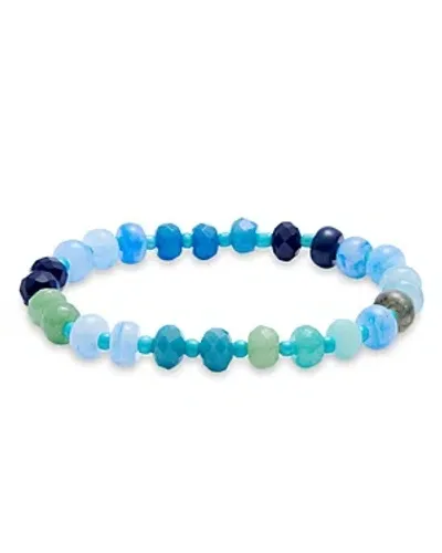 Aqua Beaded Bracelet - Exclusive In Blue/multi