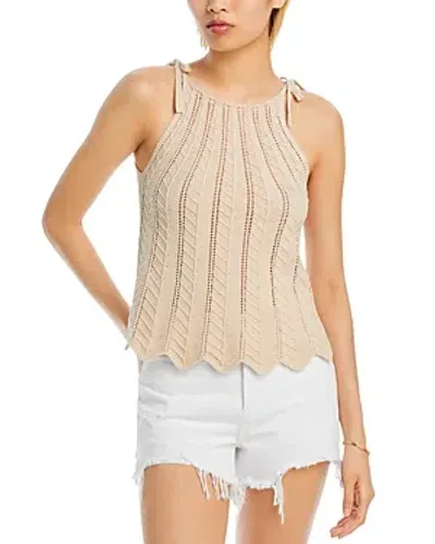 Aqua Crochet Top - Exclusive In Natural