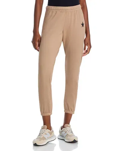 Aqua Cropped Sweatpants - Exclusive In Sand Dune