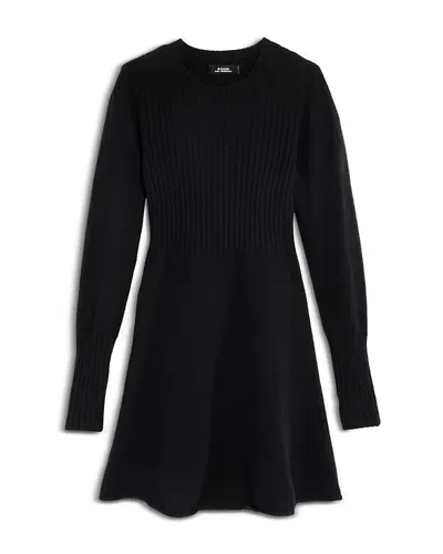 Aqua Girls' Cashmere Fit And Flare Dress, Big Kid - Exclusive In Black