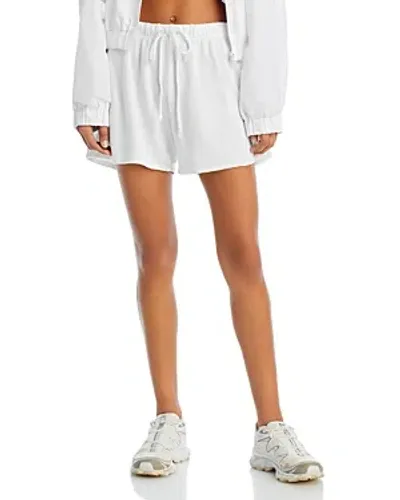 Aqua Gonzales Sweatshorts - Exclusive In White