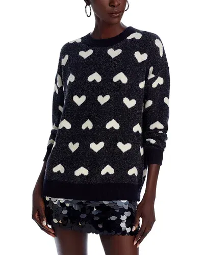 Aqua Heart Cardigan - Exclusive In Black/white