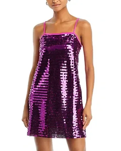 Aqua Sequin Mini Dress - Exclusive In Pink