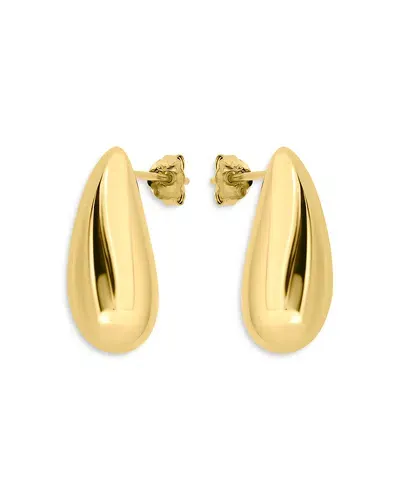 Aqua Tear Shape Drop Earrings In 18k Gold Plated Sterling Silver - Exclusive