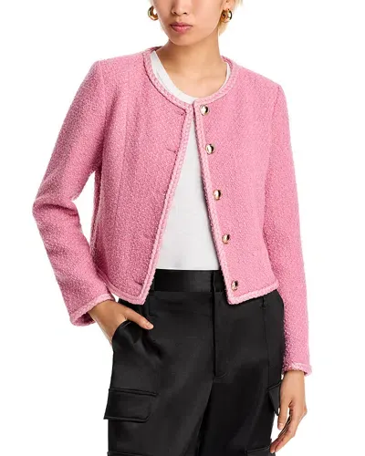 Aqua Tweed Jacket - Exclusive In Dusty Rose