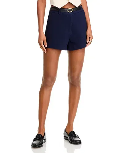 Aqua Twill Shorts - Exclusive In Navy