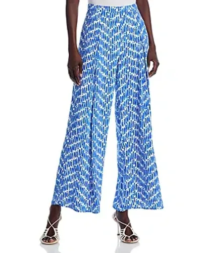 Aqua Wide Leg Pants - Exclusive In Blue