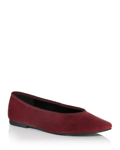 Aqua Women's Alish Flats - Exclusive In Wine