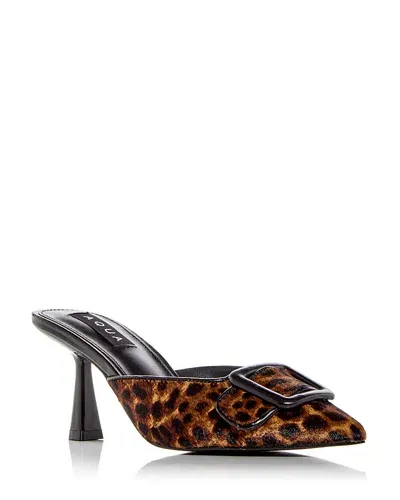 Aqua Women's Bari Buckled Calf Hair Pumps - Exclusive In Leopard