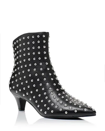 Aqua Women's Ellis Studded Booties - Exclusive In Black