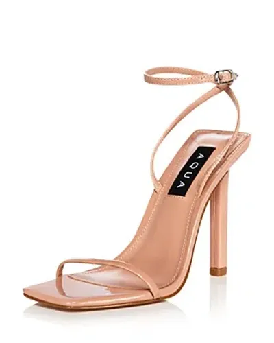 Aqua Women's Jsmin Strappy High Heel Sandals - Exclusive In Nude Patent