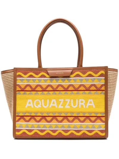 Aquazzura Aqz Tote Bag In Brown