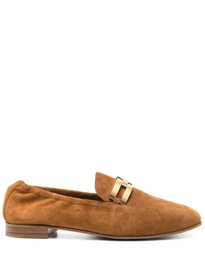 Aquazzura Brandi Loafers In Neutrals