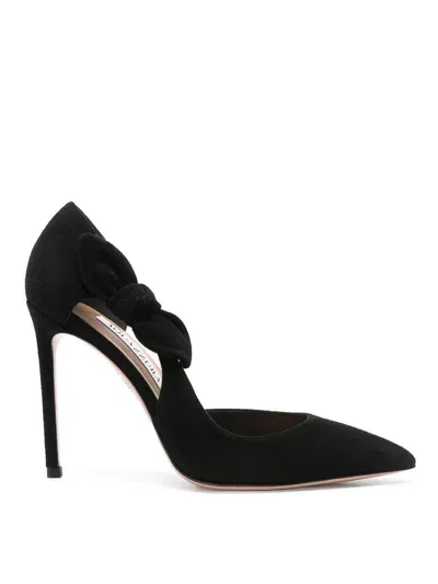 Aquazzura Leather Pumps In Negro