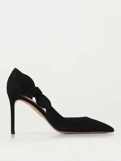 Aquazzura Pumps  Woman Color Black In 黑色