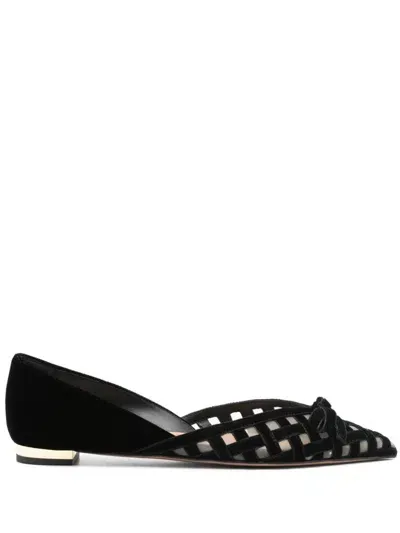 Aquazzura Flats In Black