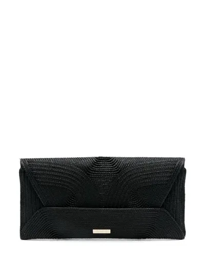 Aquazzura Vacanza Clutch Bag In Black