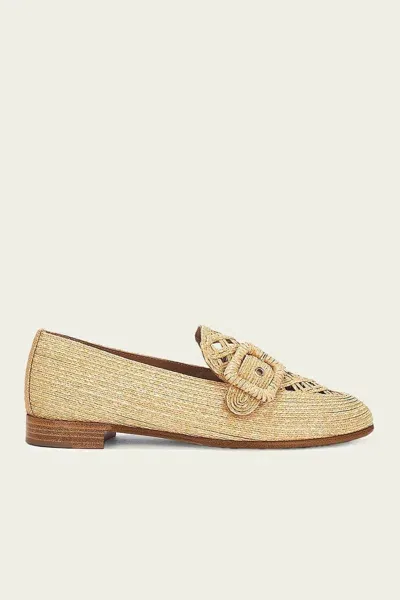 Aquazzura Visconti Loafer In Natural In White