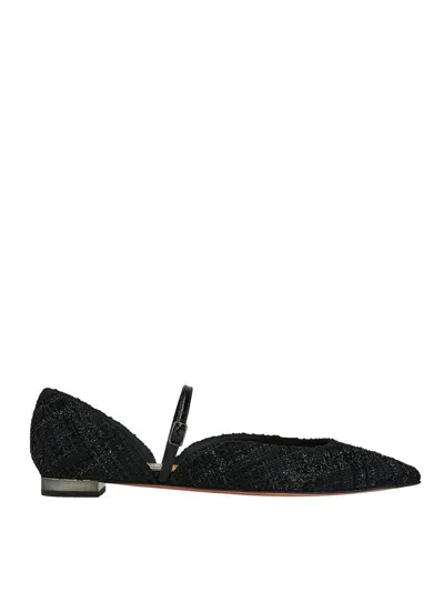 Aquazzura Women's Bellezza Ballet Flats In Black