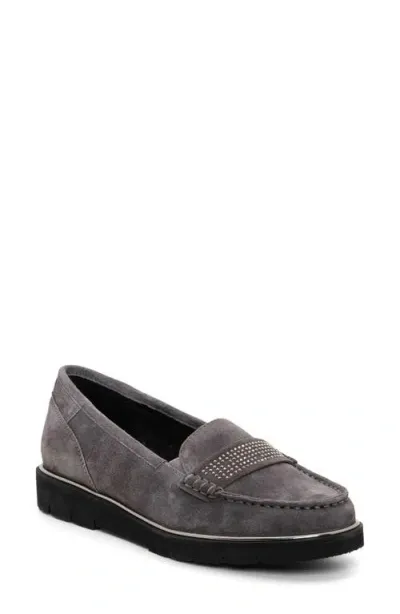 Ara Daffodil Moc Toe Loafer In Grey