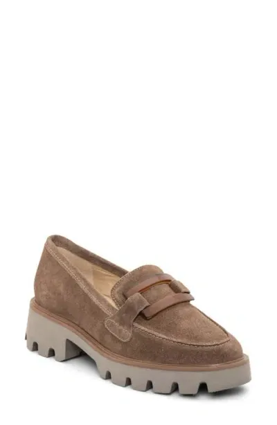 Ara Oleander Platform Loafer In Sesame