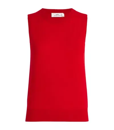 Arch 4 Cashmere Alessandra Sweater Vest In Red