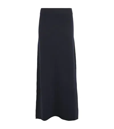 Arch 4 Cashmere Parker Maxi Skirt In Navy