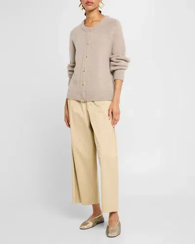 Arch4 Belgravia Button-down Cashmere Cardigan In Storm Quartz