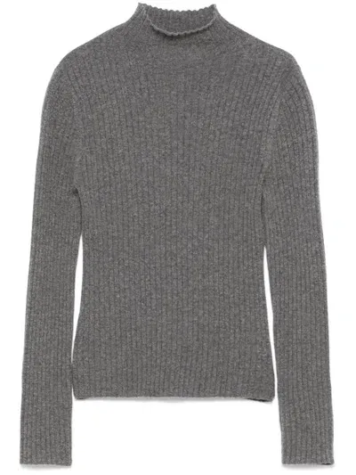 Arch4 Cashmere Jumper In Grey