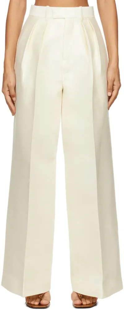 Arch4 Off-white Melody Trousers In Ivory