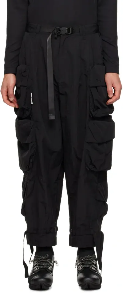 Archival Reinvent Black 3d Pocket Cargo Pants