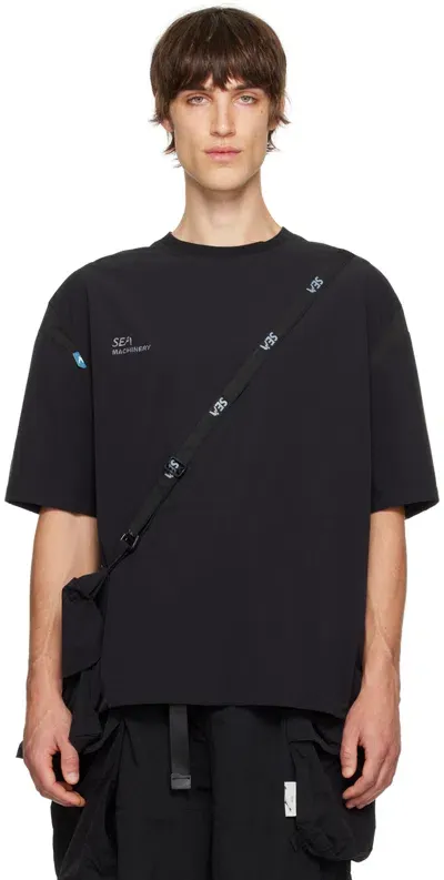 Archival Reinvent Black Wind And Sea Edition Curve Bag & T-shirt Set