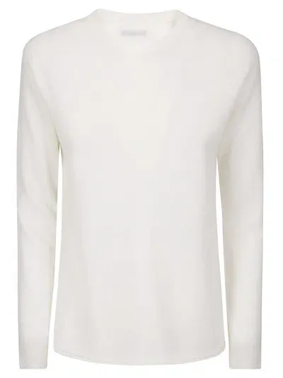 Archiviob Pull Girocollo Garza Mix Cashmere In White